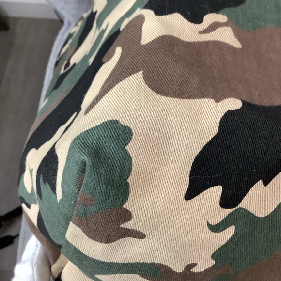 Teresa Cambi Firenze Camouflage Canvas Large Hobo - Picture 8 of 13